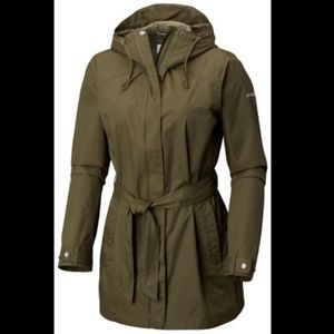 Columbia's Pardon My Trench Rain Jacket Sage